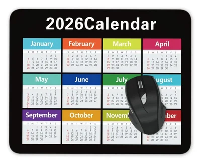 Alfombrilla de Ratón Shuangyi 24 × 20 cm Diseño Calendario 2026