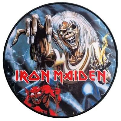 Alfombrilla para ratón SUBSONIC Iron Maiden 30 cm Antideslizante con cuentas