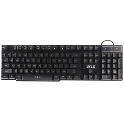 Teclado LVLUP LU734 Pro Gaming LED Multimedia