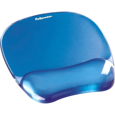 Mouse Pad Fellowes Crystals con Descanso de Muñeca de Gel Azul