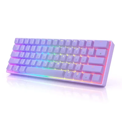 Teclado mecánico HK Gaming GK61 de 61 teclas RGB con cable
