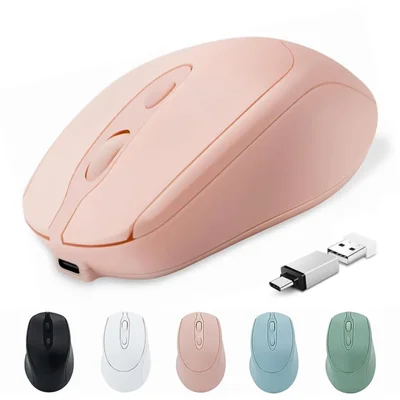 Mouse inalámbrico Quntee USB-C Bluetooth recargable