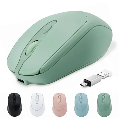 Mouse inalámbrico Quntee USB-C Bluetooth recargable