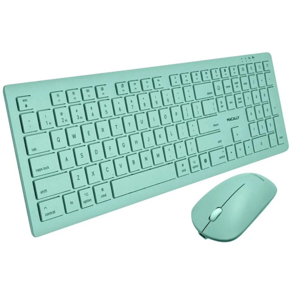 Combo de teclado y mouse inalámbricos Macally para Mac multidispositivo