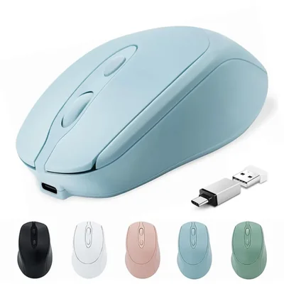 Mouse inalámbrico Quntee USB-C Bluetooth recargable