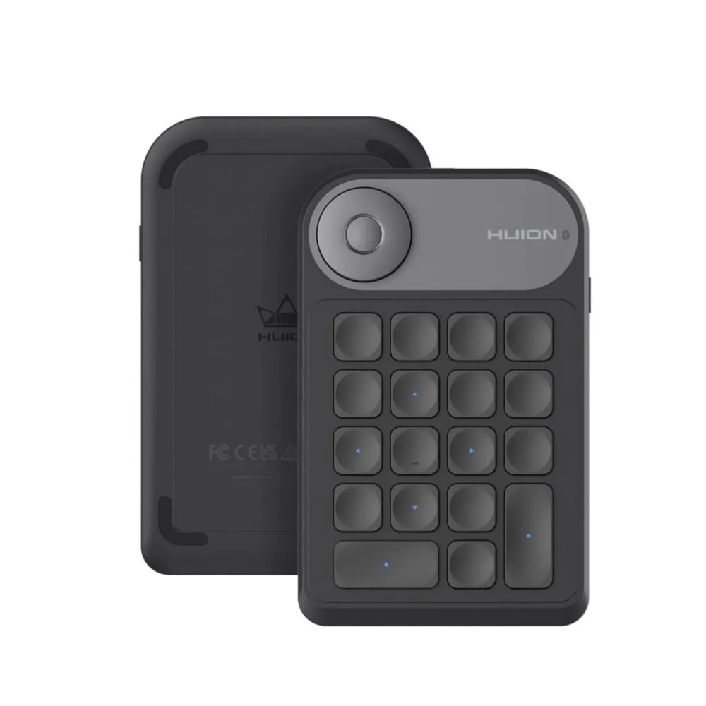 Teclado programable Bluetooth HUION Keydial Mini con dial de 18 teclas