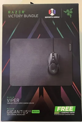 Combo Gaming Razer Victory Viper Mouse y Mouse Pad Gigantus
