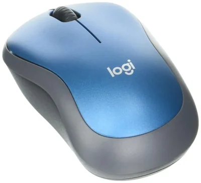 Mouse inalámbrico Logitech M185 azul óptico