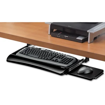 Bandeja para teclado Fellowes 51 × 20 cm con bandeja para ratón y altura ajustable