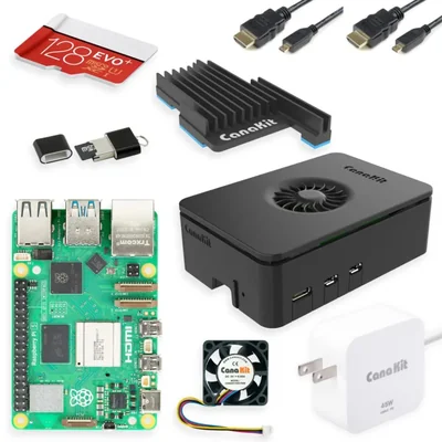 Kit de inicio CanaKit Raspberry Pi 5 PRO Turbine Black 128GB