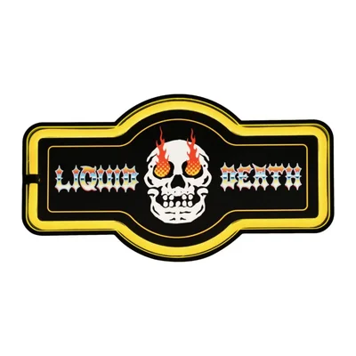 Letrero de neón American Art Decor 43 × 23 cm Amarillo USB/Baterías