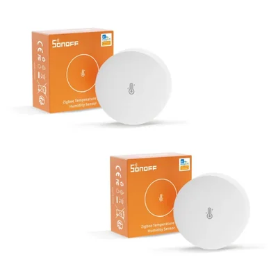 Medidor de Humedad SONOFF SNZB-02P Sensor Zigbee (Pack de 2)