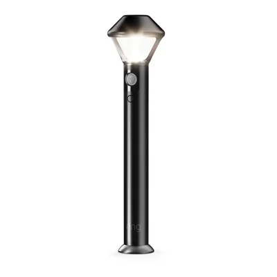 Anillo de luz de seguridad para exteriores iluminación inteligente luz de ruta color negro