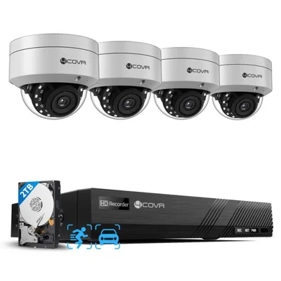 Sistema de Cámaras de Seguridad Forcovr LY54AX8M0804-1 4K 8CH 2TB