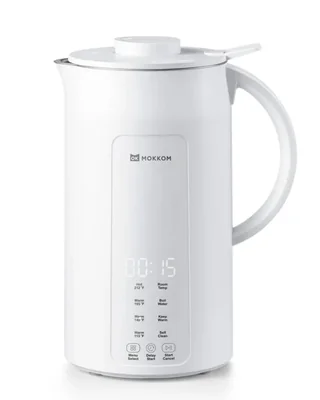 Máquina de Leche Vegetal MOKKOM 1200 ml Automática de Almendra/Soja – Blanca