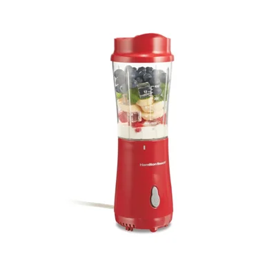Licuadora portátil Hamilton Beach 51101RV 400 ml roja con taza