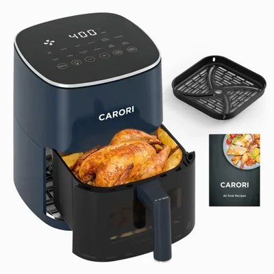 Freidora de aire Carori 6 QT 1700 W 12 programas preestablecidos ventana de visualización 120 V