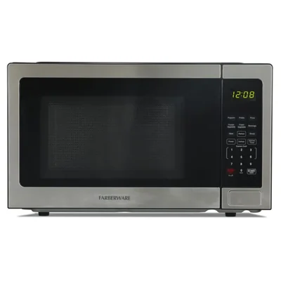 Horno microondas Farberware 1.1 pies cúbicos 1000 W acero inoxidable