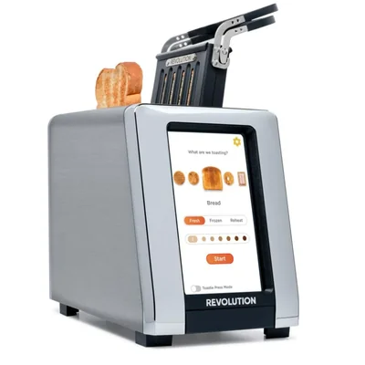Tostadora Revolution R180 Connect de 2 rebanadas con pantalla táctil y accesorio Toastie Press