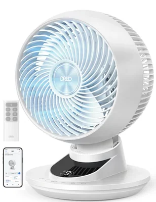 Ventilador DREO 30 cm Inteligente 9 Velocidades con Control por App y Alcance de 26 m