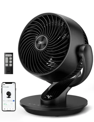 Ventilador inteligente DREO de 33 cm silencioso con control por voz