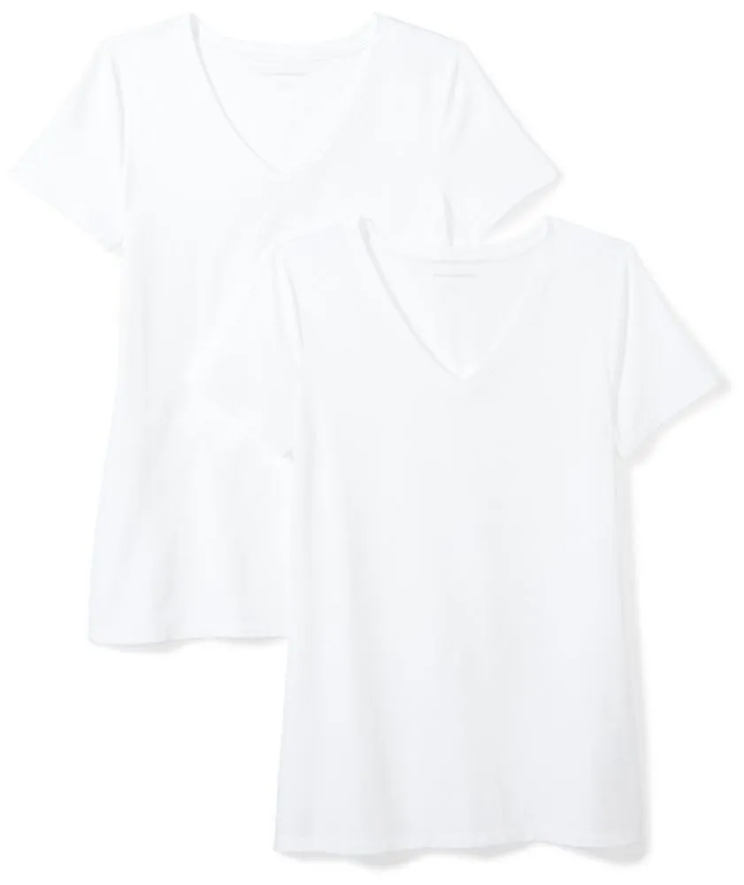 Camiseta Amazon Essentials (2 unidades) blanco talla M