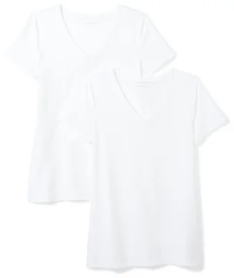 Camiseta Amazon Essentials (2 unidades) blanco talla M