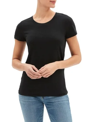 Remera GAP para mujer Favorite Crewneck True Black XS