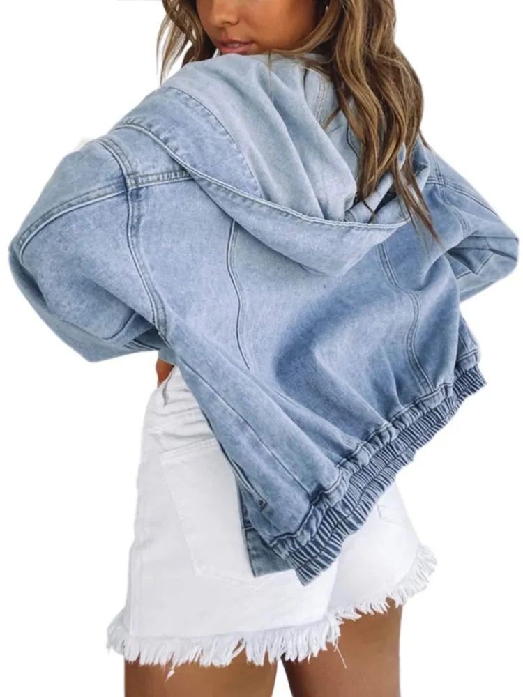 Campera Bomber de Jean Deslimale con Capucha Talle M