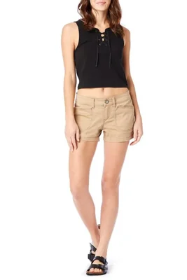 Shorts UNIONBAY Delaney para Mujer con Tela Elástica y Entrepierna de 9 cm