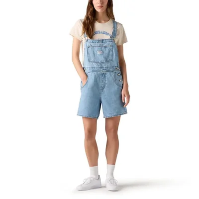 Jardinero Corto Vintage para Mujer Levi's Sin Elastano Talle M