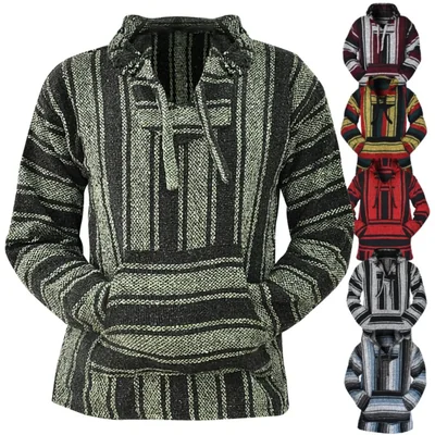 Sudadera con capucha Artisans Bazaar Baja mexicana verde