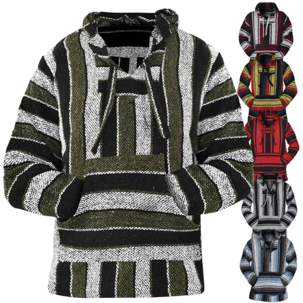 Sudadera con capucha multicolor Baja de Artisans Bazaar