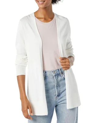 Suéter Amazon Essentials para mujer ligero y de apertura frontal