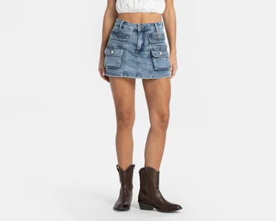 Short Falda Forever 21 de Mezclilla para Mujer
