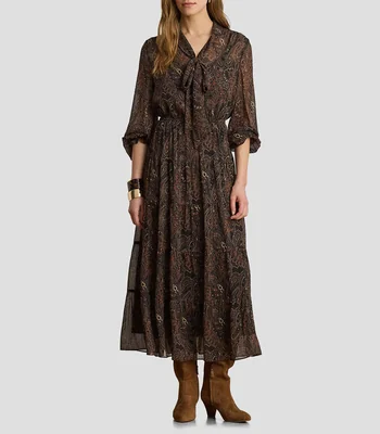 Vestido largo manga larga fantasía Mujer