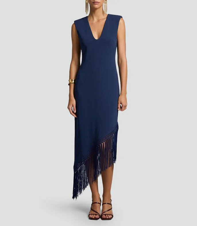 Vestido midi liso Arriva Mujer
