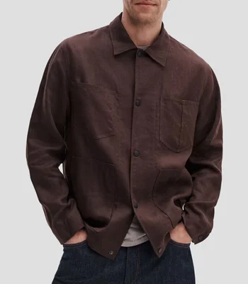 Sobrecamisa liso Hombre