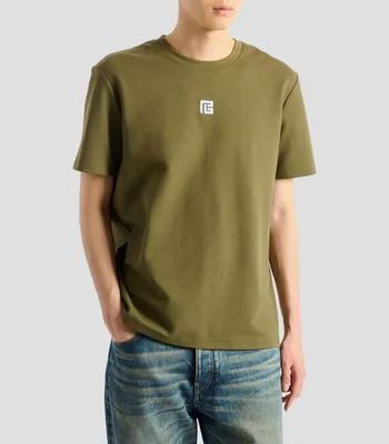 Playera cuello redondo manga corta lisa Hombre
