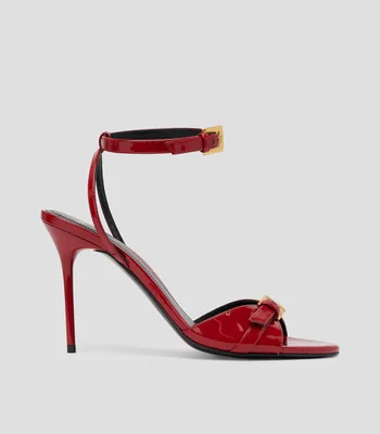 Sandalias con tacón alto delgado Anthem Velvet Rouge Mujer