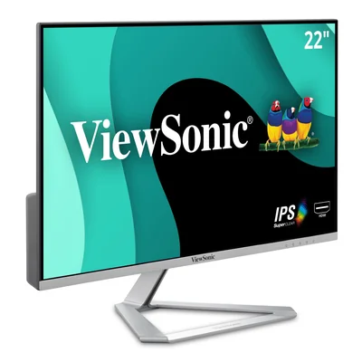 Monitor ViewSonic VX2276-SMHD LED 21.5", 1920x1080 Full HD, 75Hz, HDMI/DisplayPort, Bocinas Integradas, Negro/Plata.