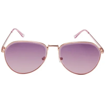 Lentes de Sol Aviadores Metal Rosegold Mica Moradas Degradadas Mossimo