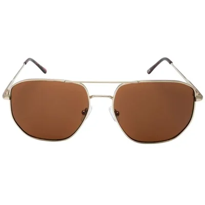 Lentes de Sol Navegadores Metal Dorado Mica Cafés Mossimo