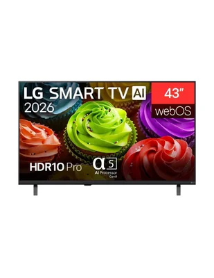 Pantalla Smart TV Lg LED de Full HD 43LB6500PSB con WebOS con AI
