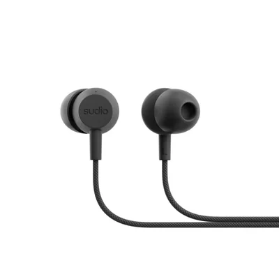 Auriculares intraaurales Sudio V3 Essential con cable USB-C IPX4 negros