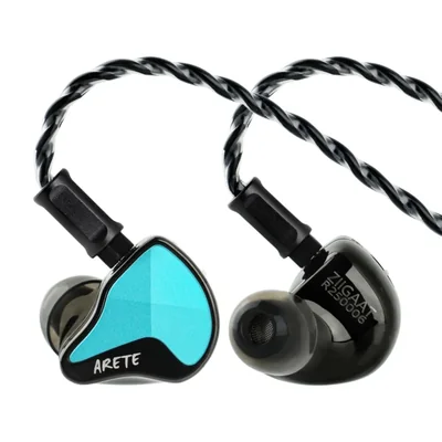 Auriculares Linsoul Arete II 1DD+4BA con cable HiFi IEM azules