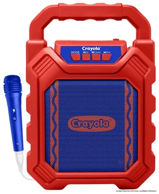 Máquina de karaoke Crayola Mini parlante Bluetooth de 10 W y 4 pulgadas