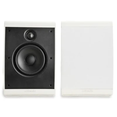 Parlantes Polk Audio OWM3 para pared y estantería con rejillas pintables