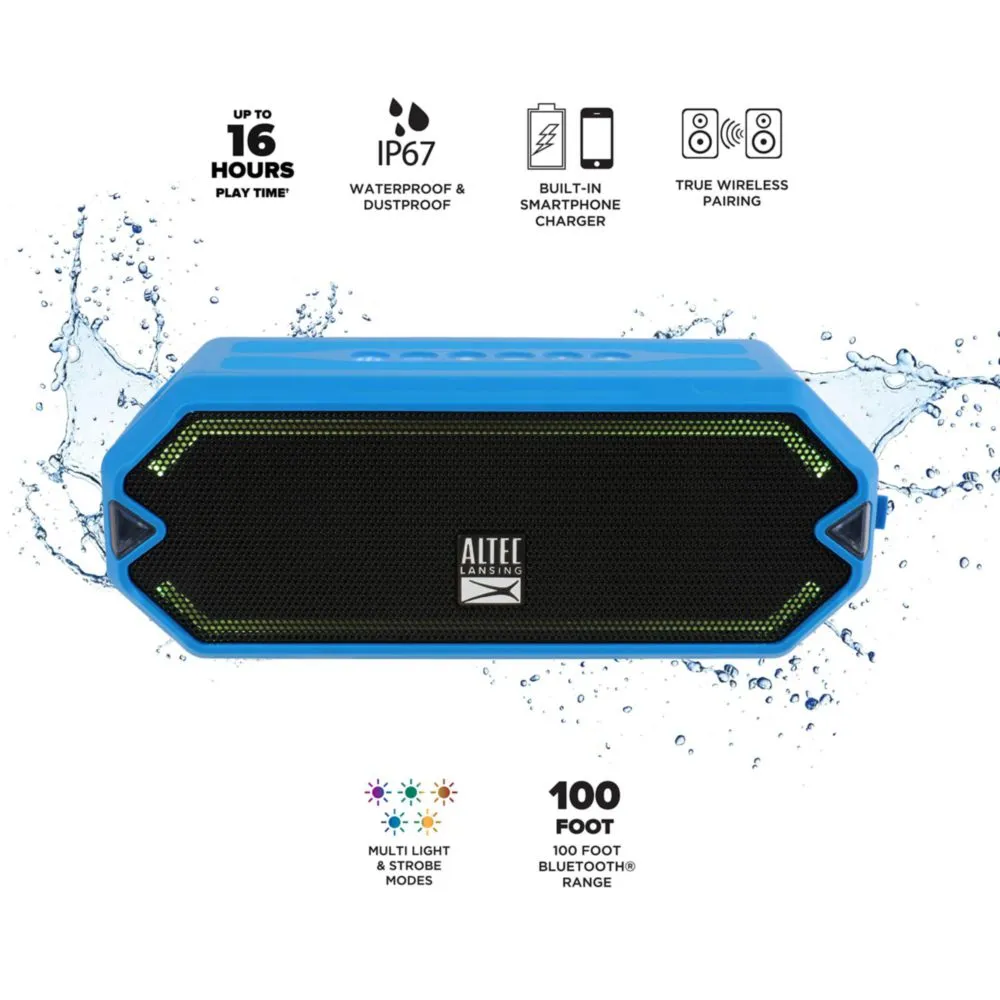 Bocina Bluetooth inalámbrico Altec Lansing HydraJolt Waterproof