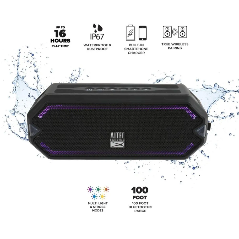 Bocina Bluetooth inalámbrico Altec Lansing HydraJolt Waterproof